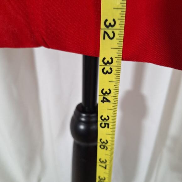 Women's Red Double Breasted Trench Jacket 12-14 Large Lined Mid-Length 80s-90s - Picture 12 of 12